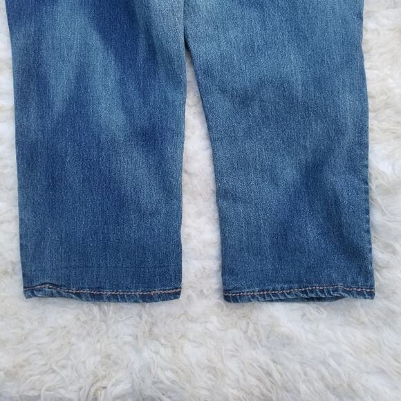 Stretch Denim Capris Nine West Plus Size 14 / 32 Crop Embellished Cropped Jeans - Picture 7 of 9